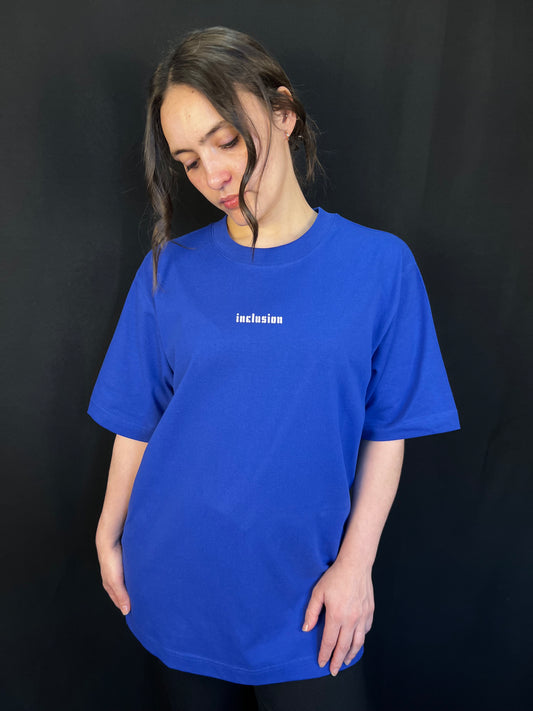 T-Shirt Inclusion Worker blue Unisexe